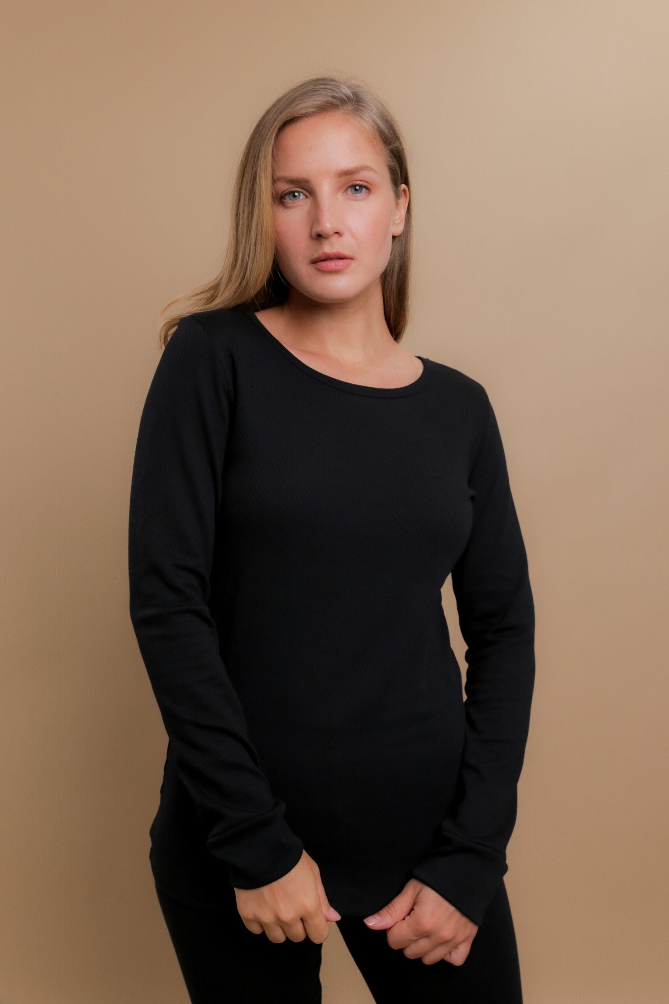 Cottonique Hypoallergenic Women's Thermal Long Sleeve Made from
