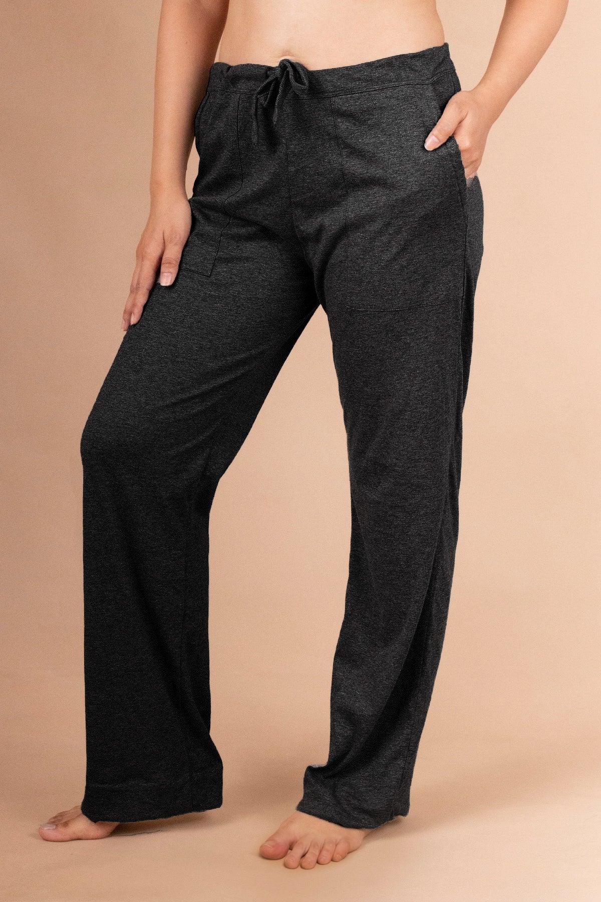 Women's Drawstring Pants with Patch Pockets