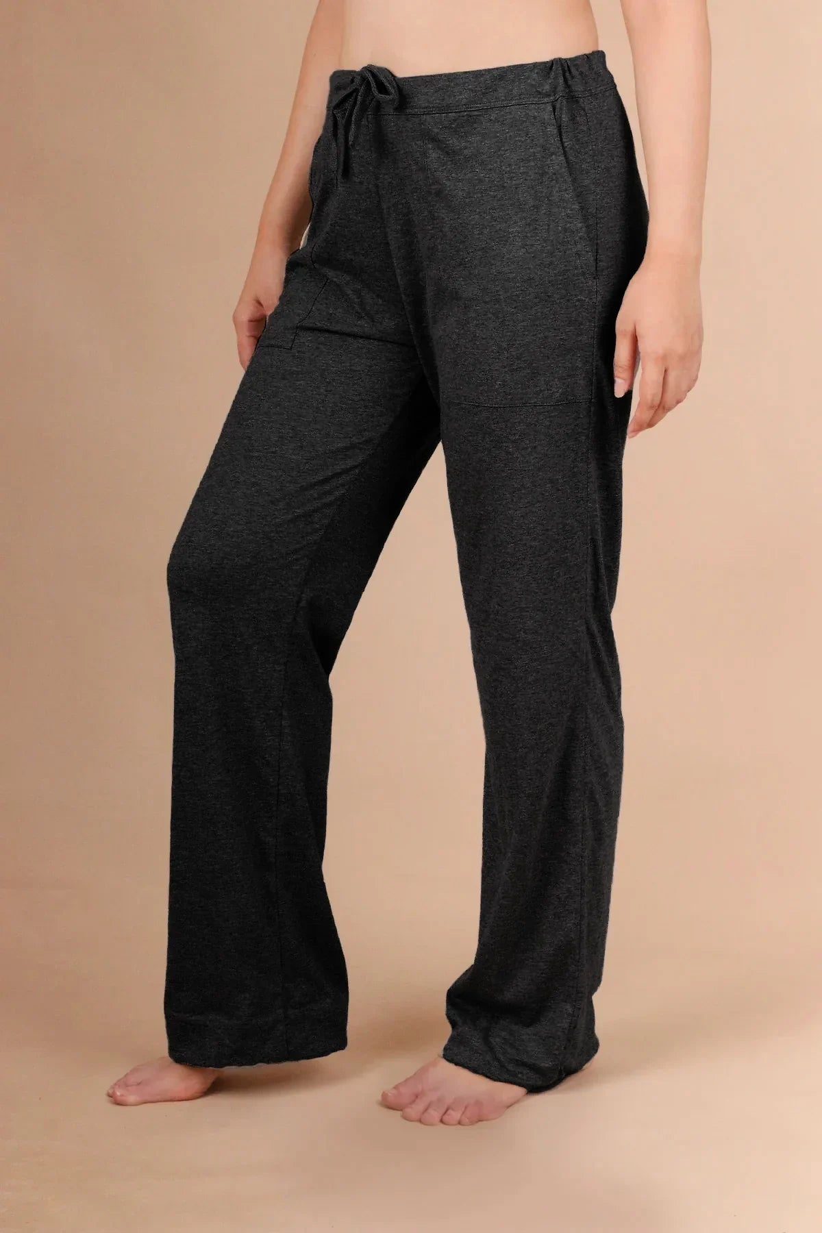 Women's Drawstring Pants with Patch Pockets