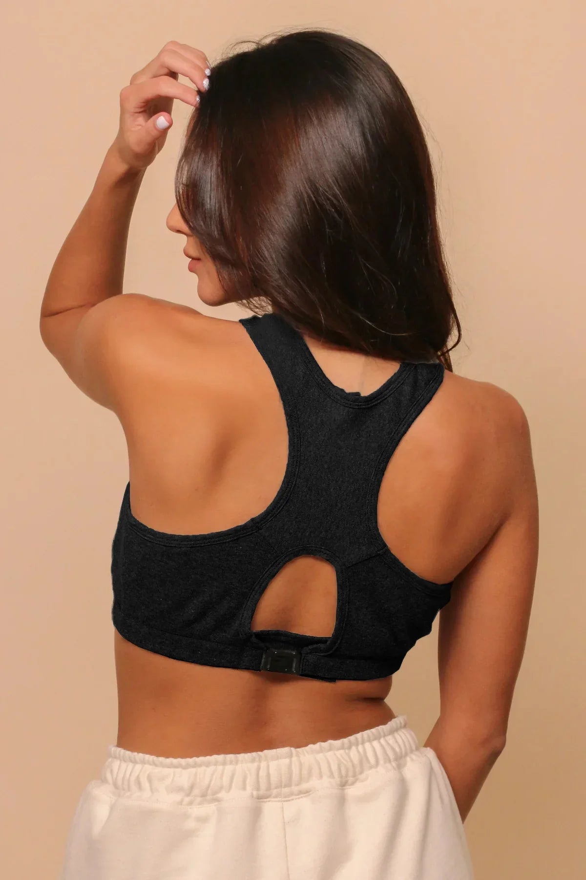 Women's Comfy Curve Racerback Crop Top Bra
