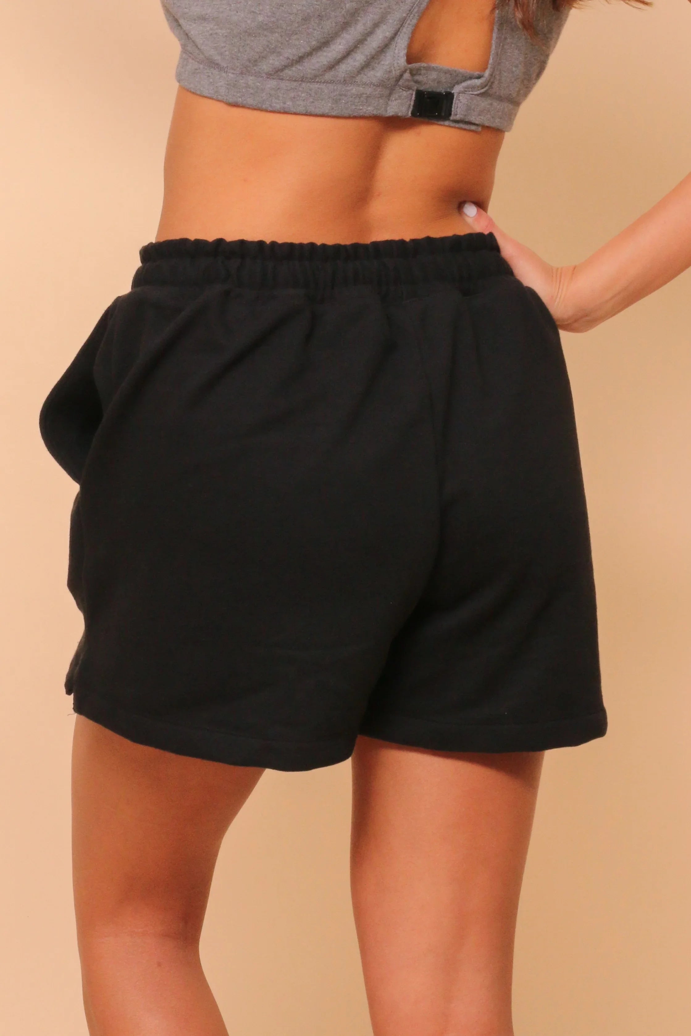Women's Allergy-Free Straight-Leg Elasticized Shorts with Drawstrings