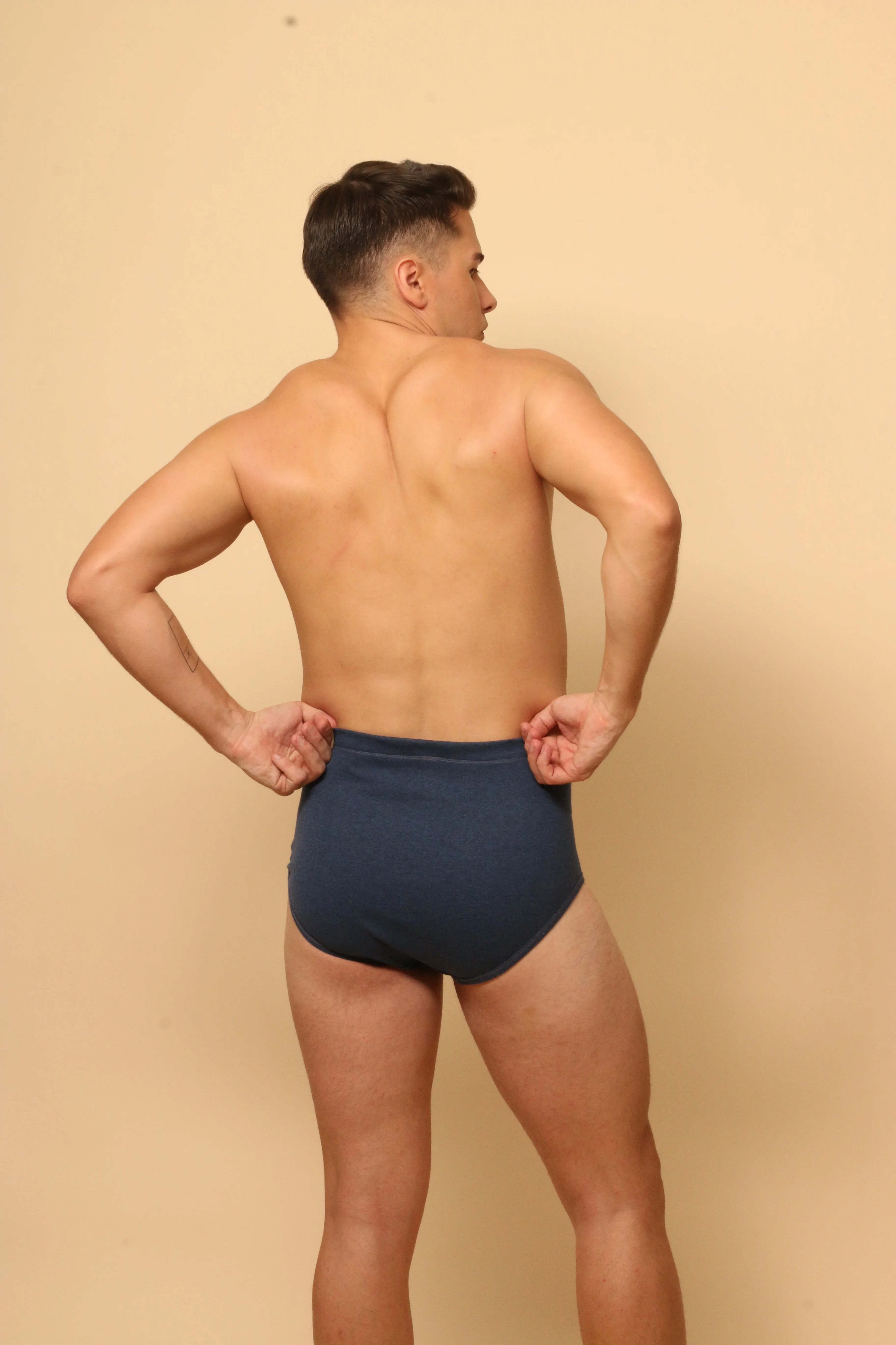 Men's Elastic-Free Drawstring Hipster Brief (2/pack)