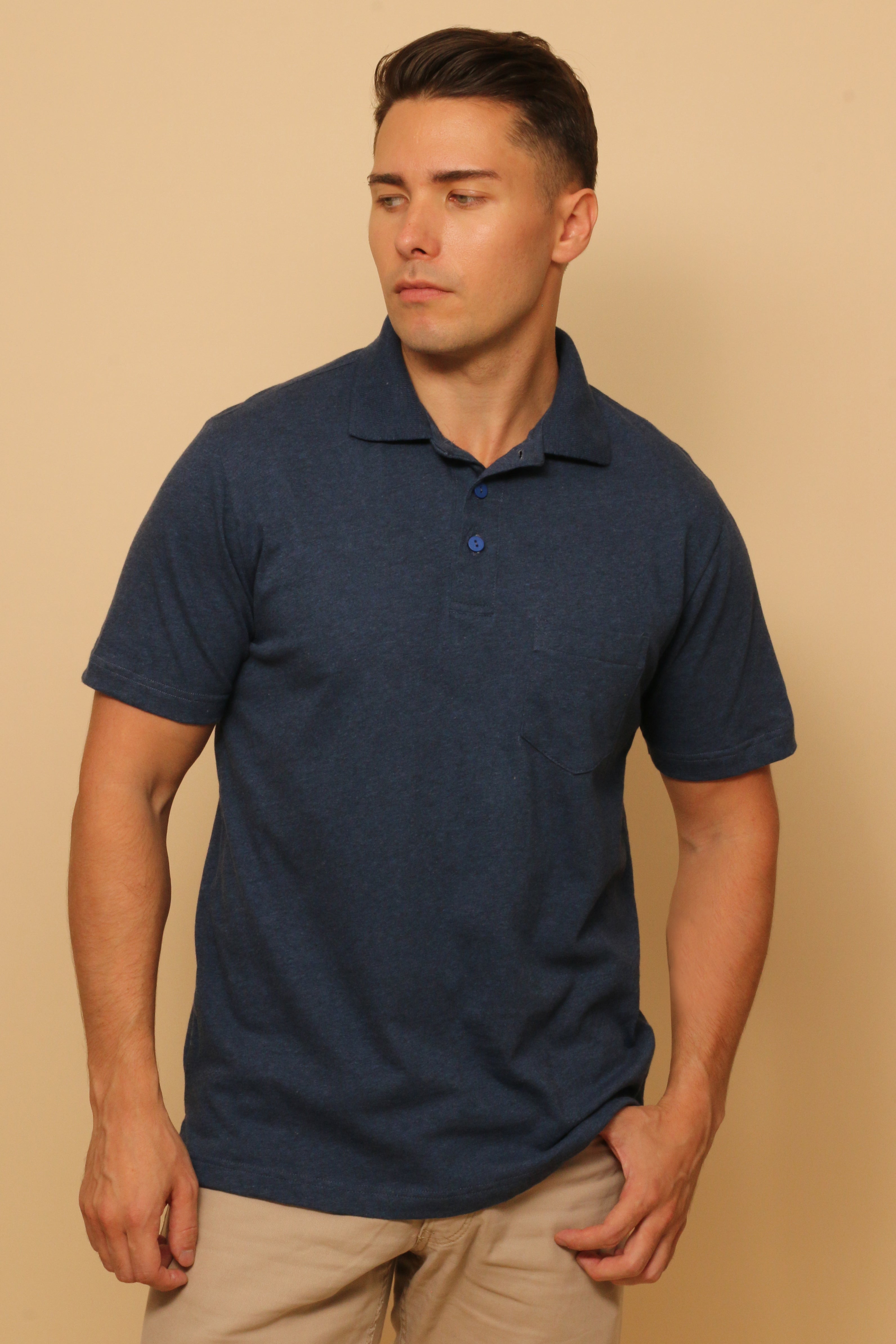 Men's Light Organic Polo Tee