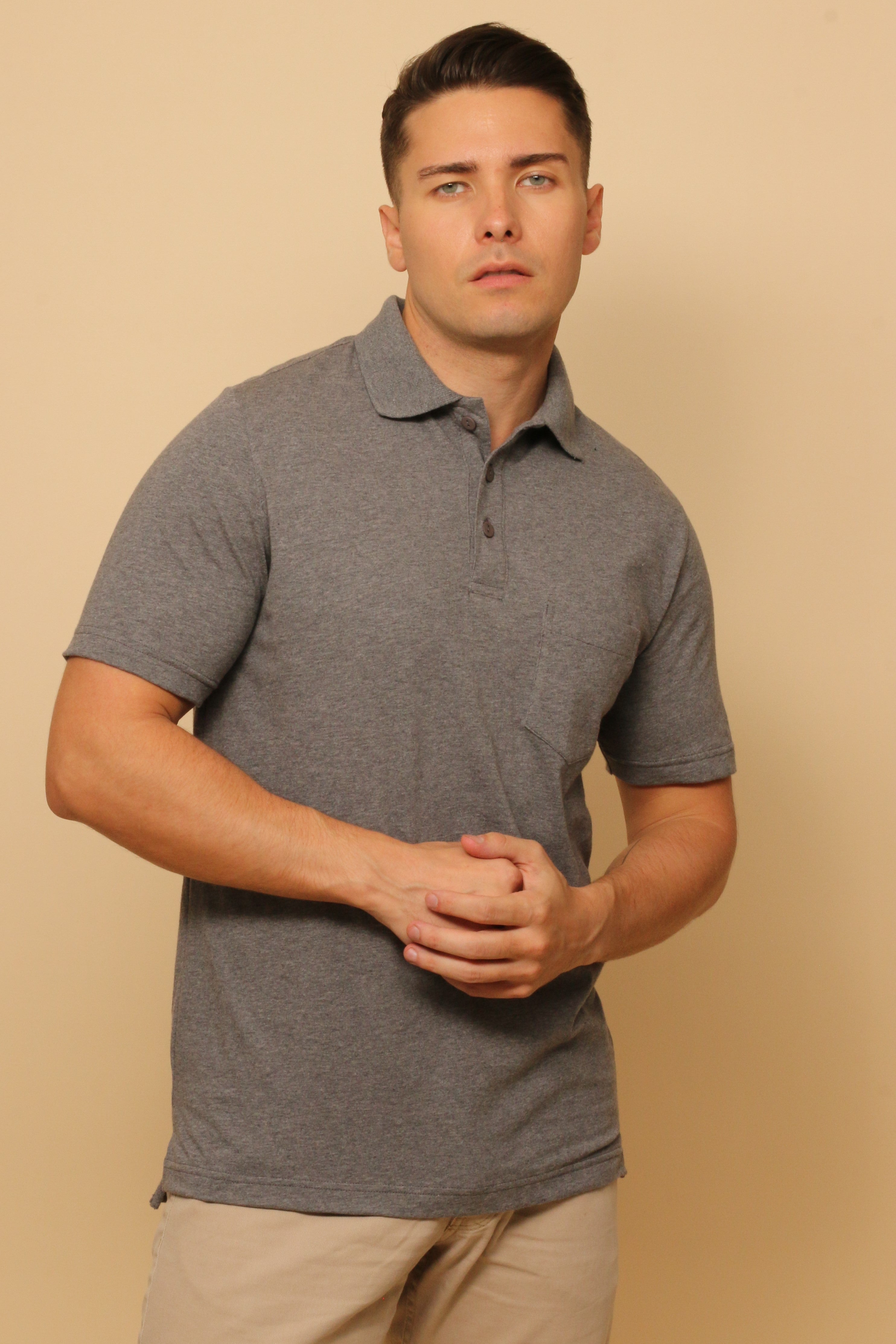 Men's Light Organic Polo Tee