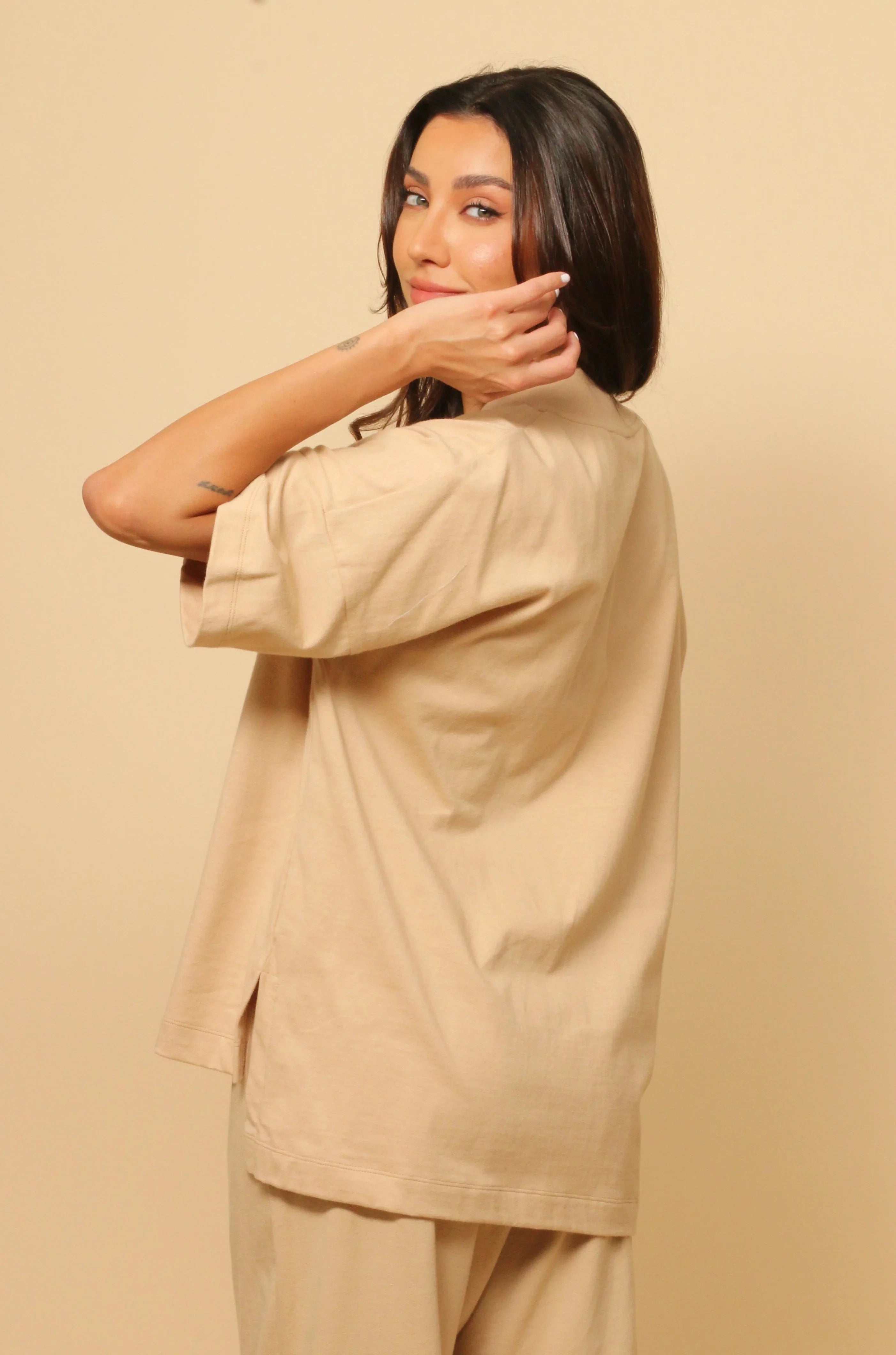 Women's Allergy-Free Victoria V-neck Oversized Top