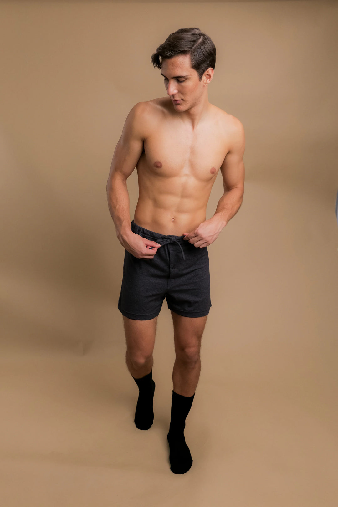 Men's Drawstring Loose Boxer Shorts