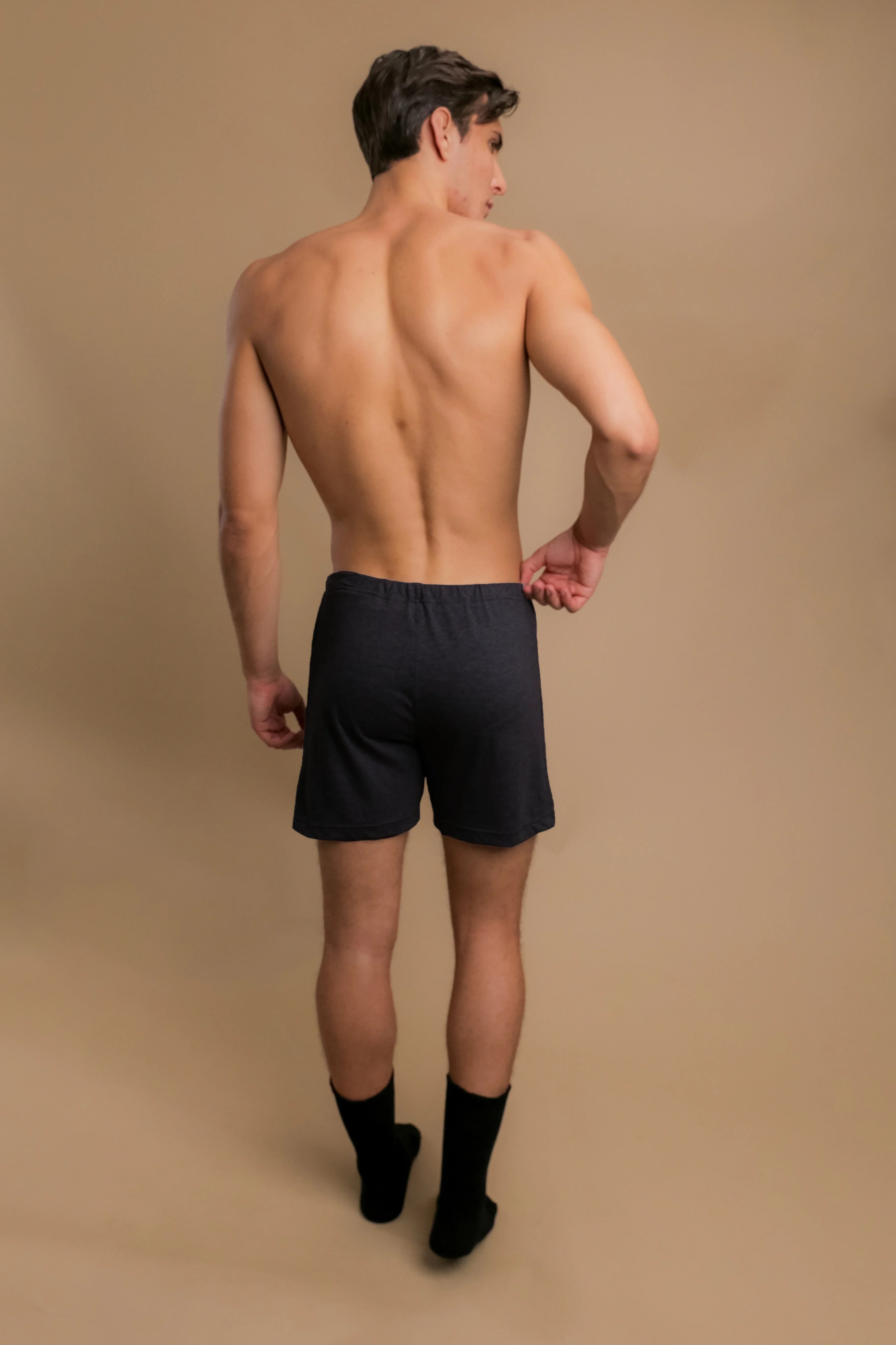 Men's Drawstring Loose Boxer Shorts