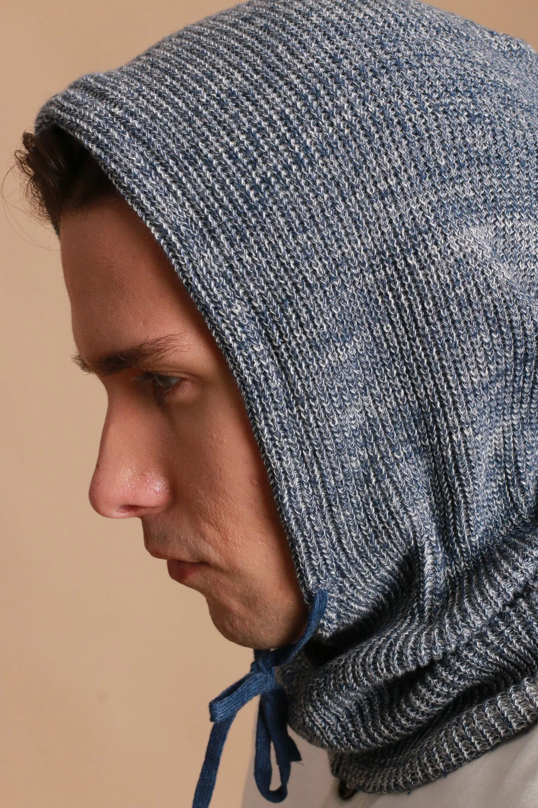 Allergy-Free Knitted Snood with Drawstring