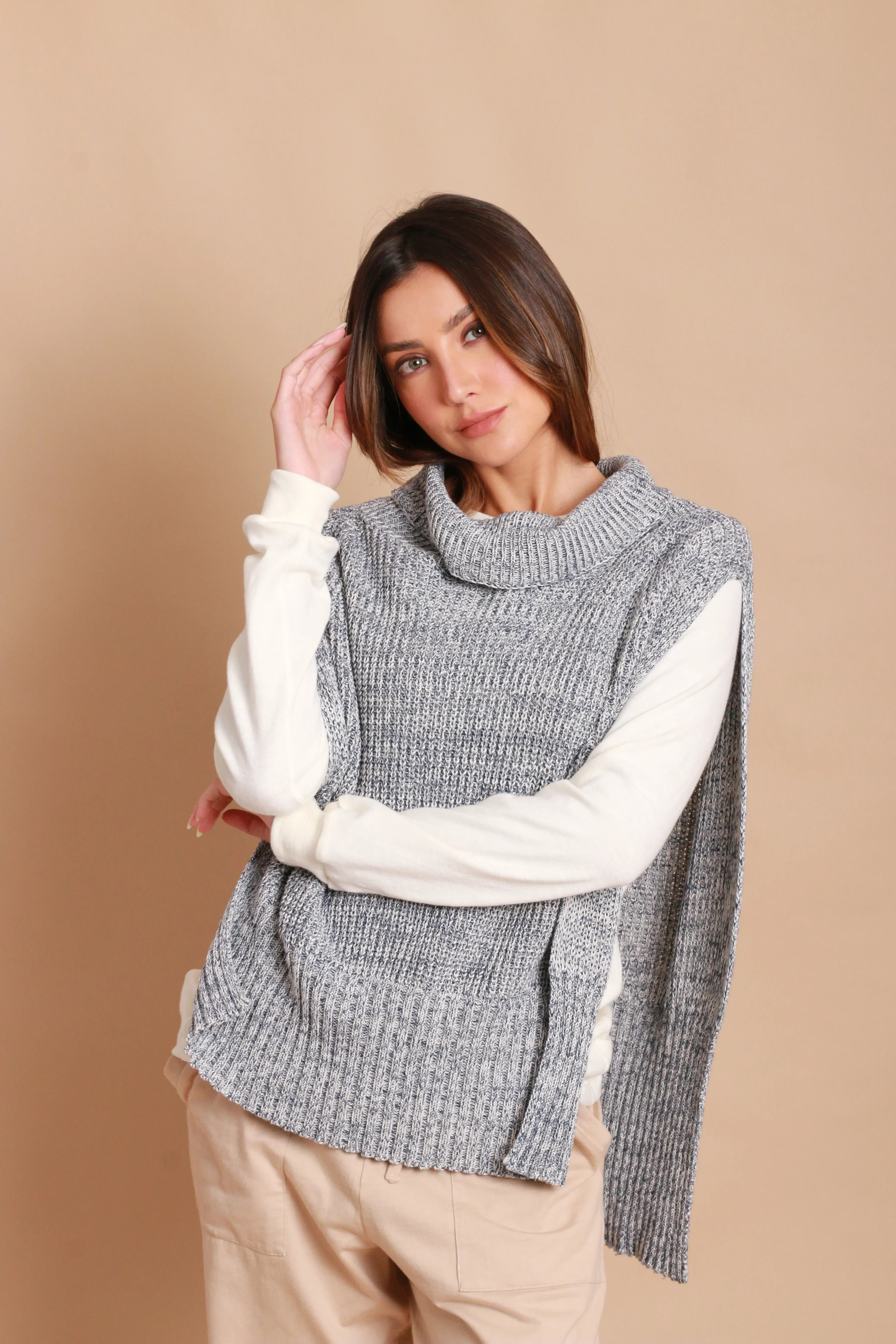 Allergy-Free Women's Turtleneck Overlay