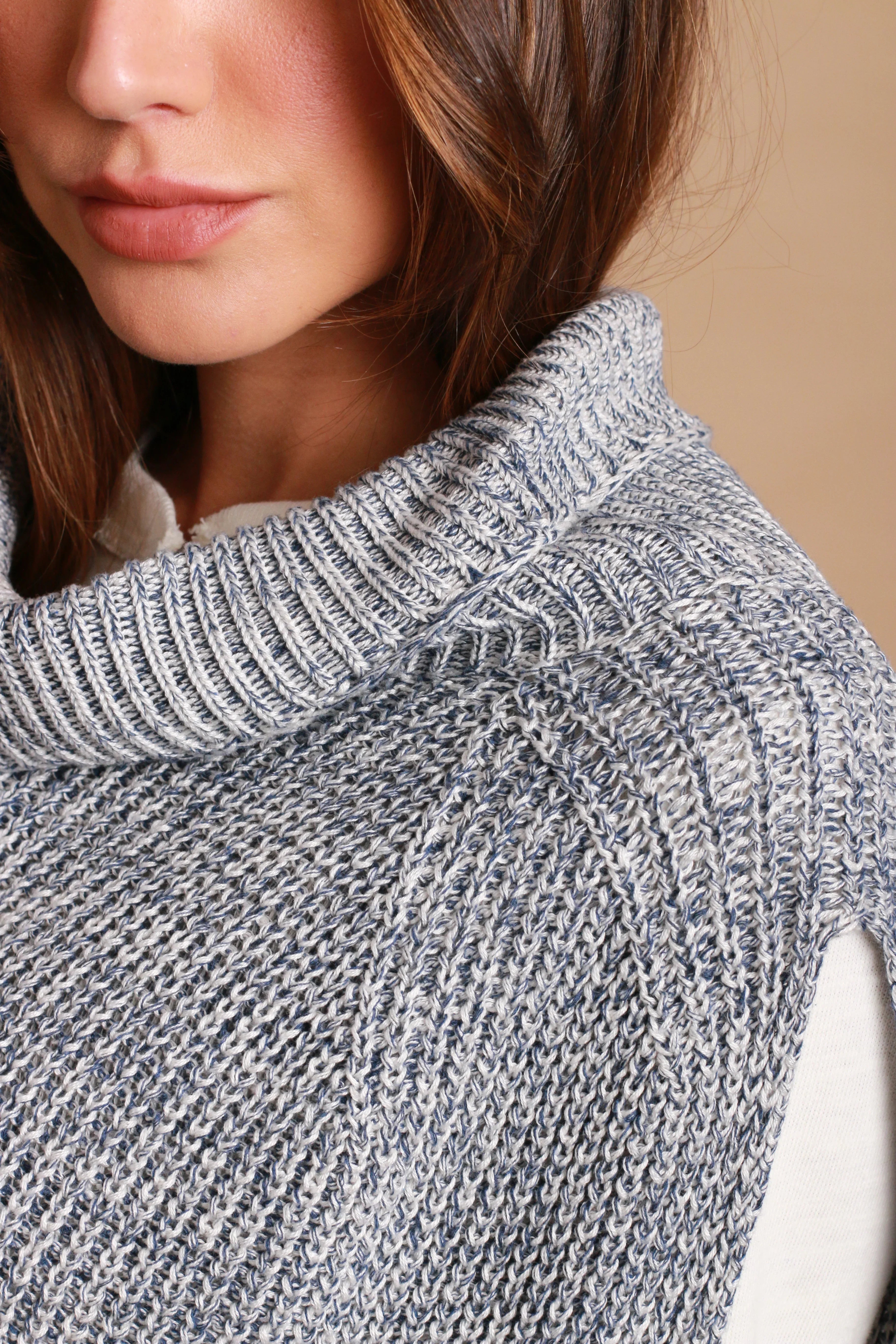 Allergy-Free Women's Turtleneck Overlay