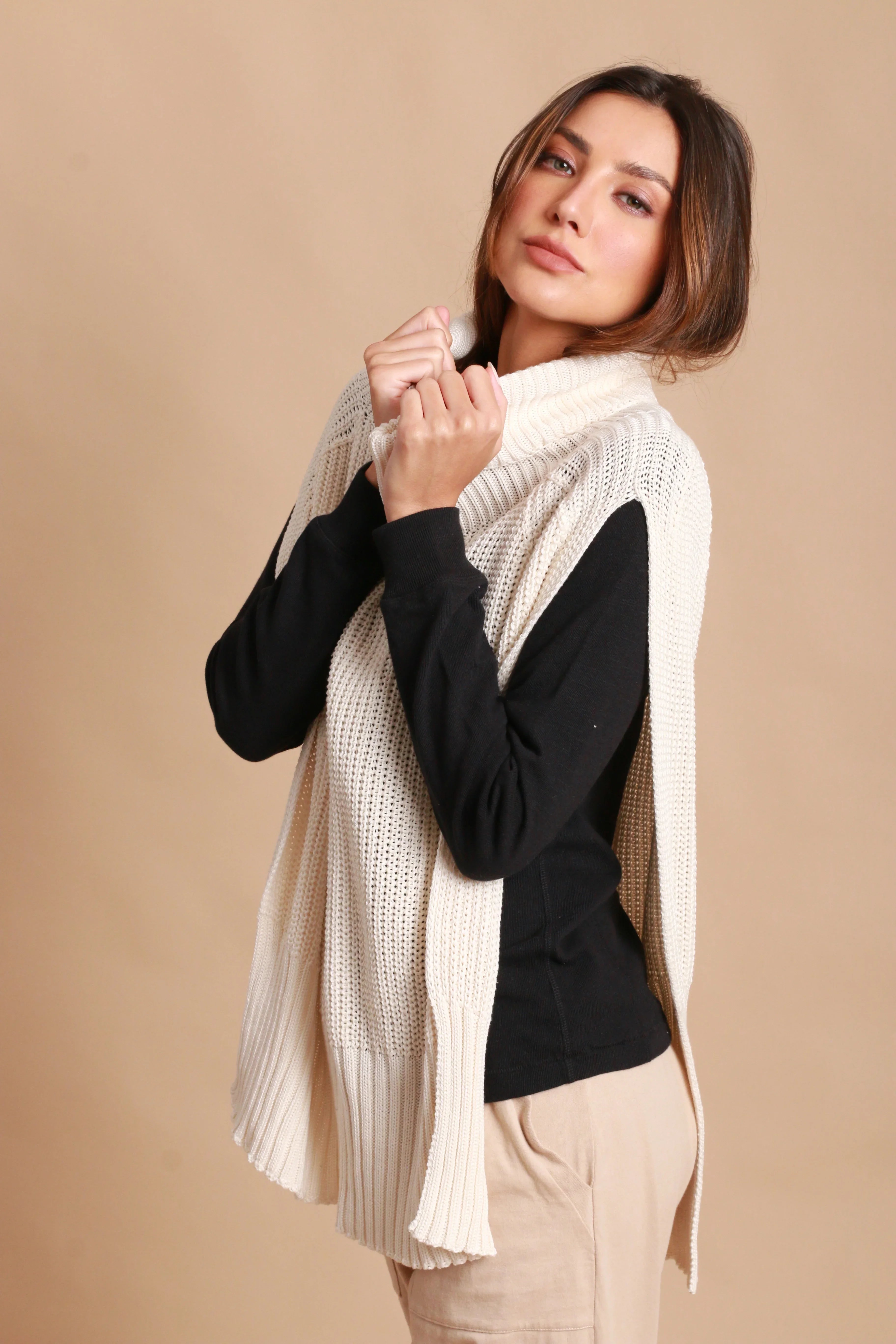 Allergy-Free Women's Turtleneck Overlay