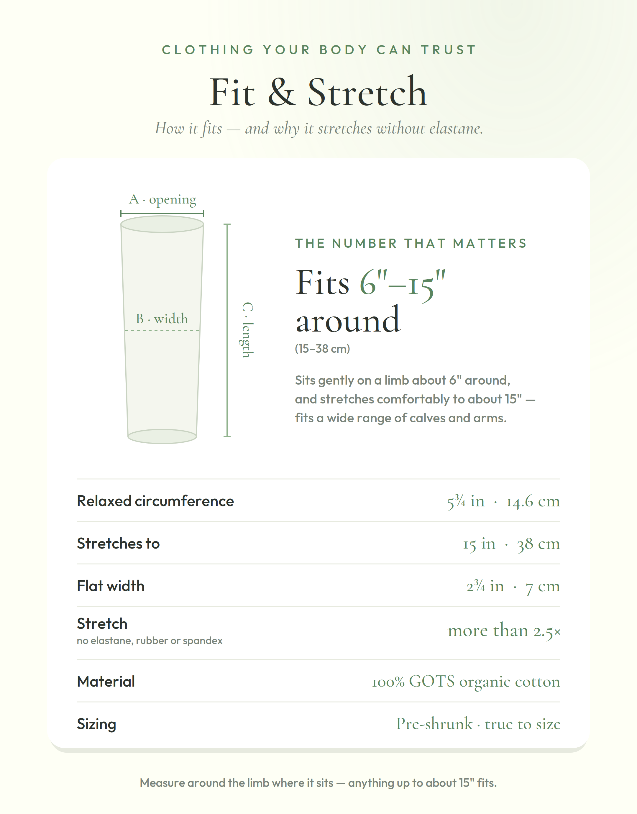 Elastic-Free Nothing-But-Cotton Tubular Bandage