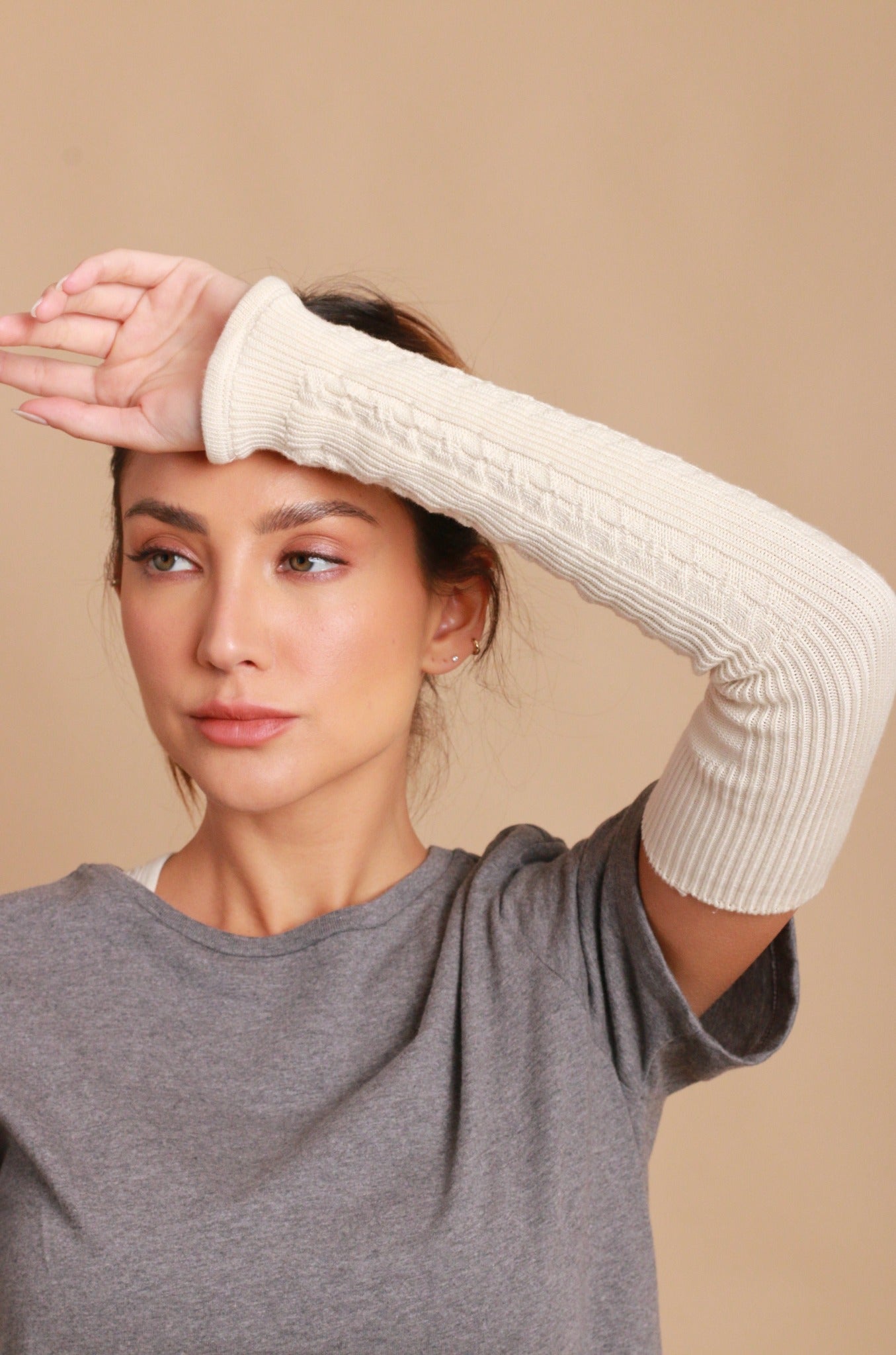 Women's 100% Organic Cotton Knitted Arm Sleeve – Cottonique