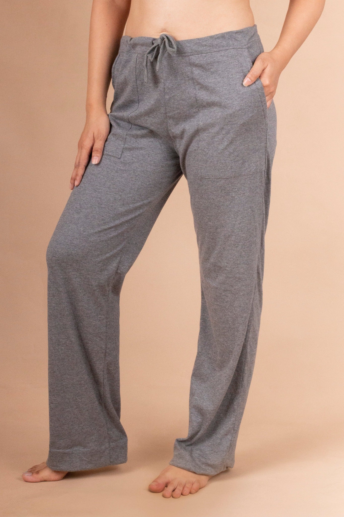 Essential Layers Inc.. Cottonique Women's Latex-Free Drawstring Lounge  Pants Made from 100% Organic Cotton (Melange) : : Clothing, Shoes  