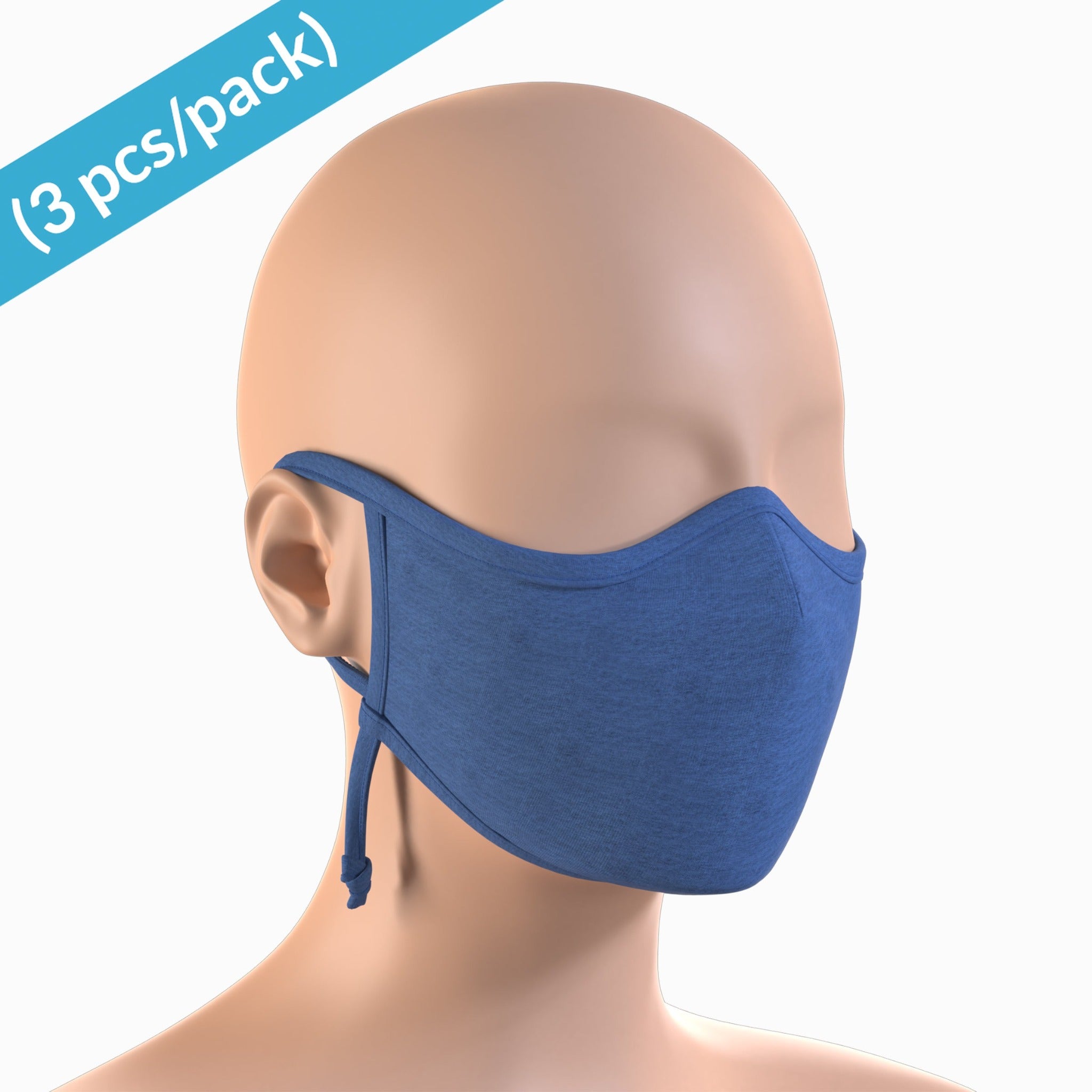 Hypoallergenic Contoured Face Mask with Adjustable Earloops – Cottonique -  Allergy-free Apparel