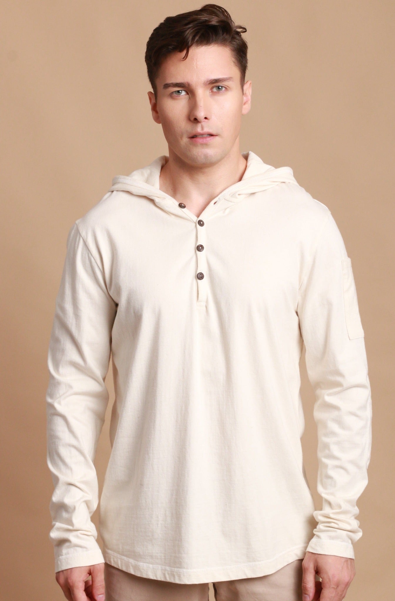 Long-Sleeve Jersey Pullover Hoodie for Men