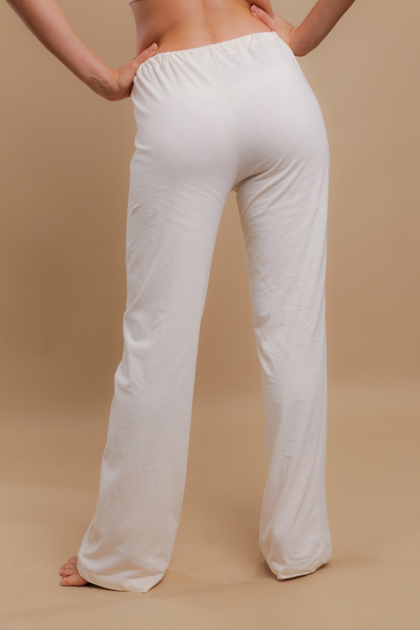 Organic Cotton Women's Drawstring Pants with Patch Pockets (Melange Blue) –  Cottonique - Allergy-free Apparel
