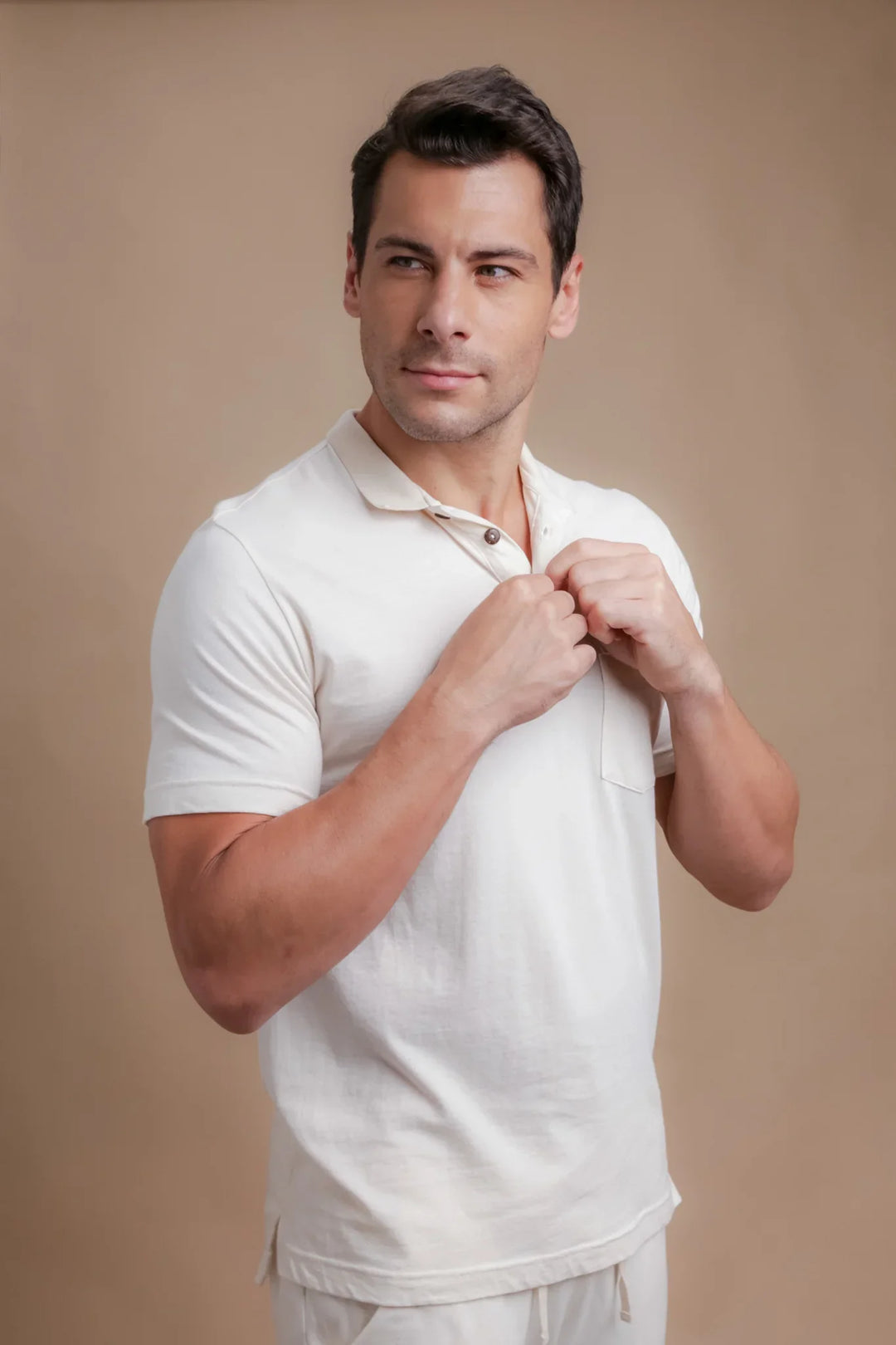 Men's Light Organic Polo Tee