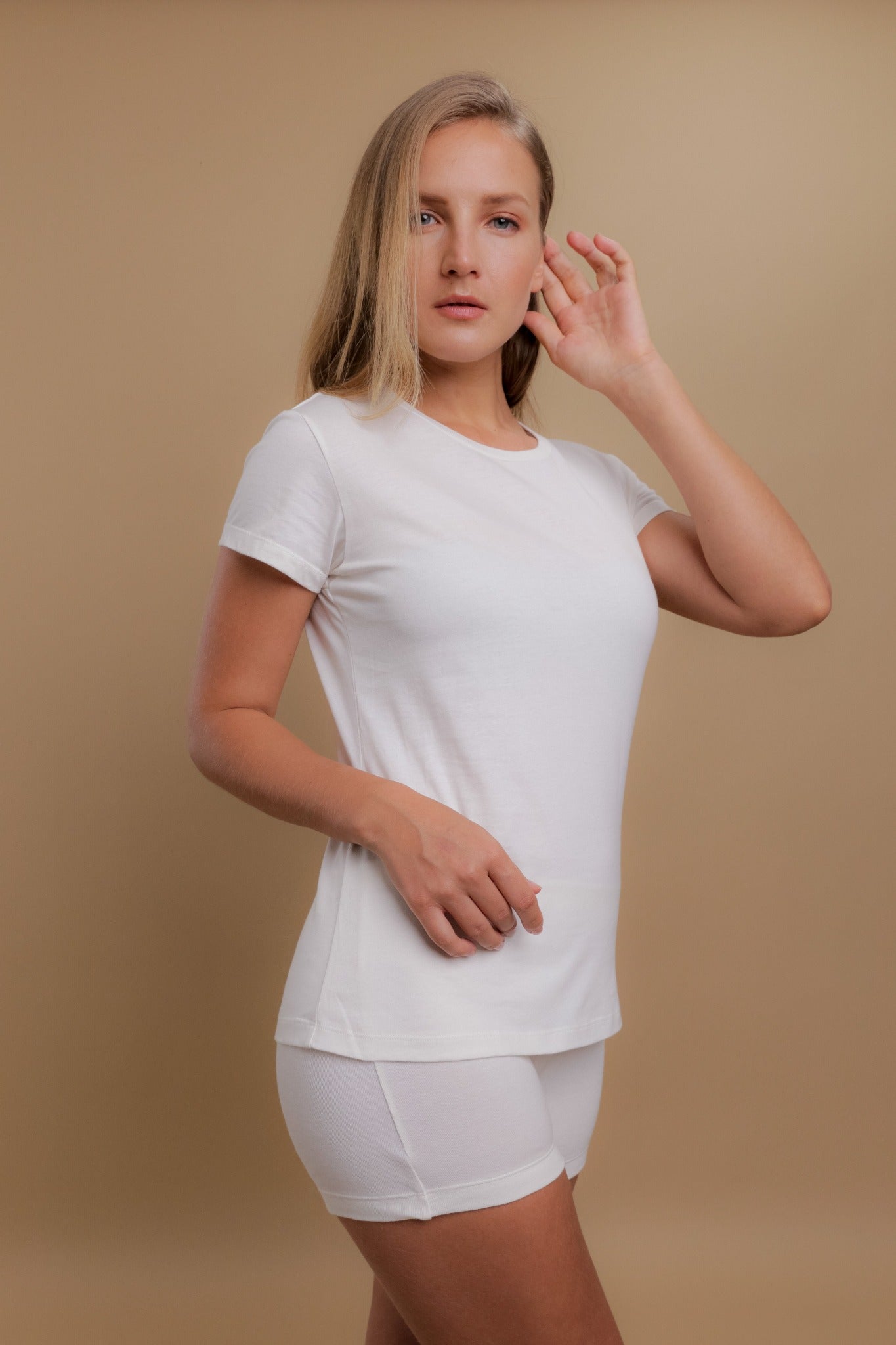 Buy Bodycare Insider Women White Round Neck Full Sleeves Short