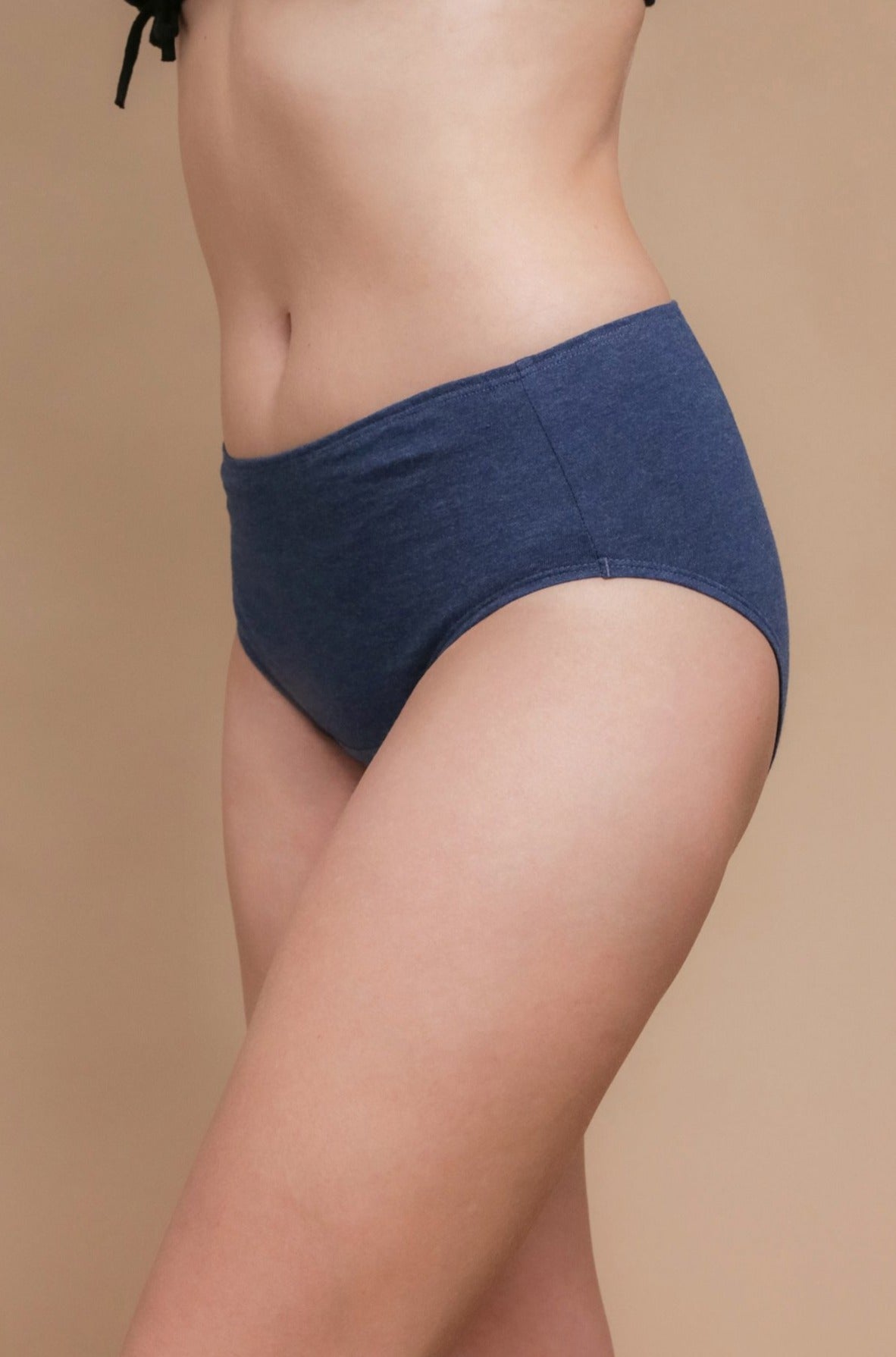 Latex-free Women's Bikini Brief (2/pack  Melange Blue) – Cottonique -  Allergy-free Apparel