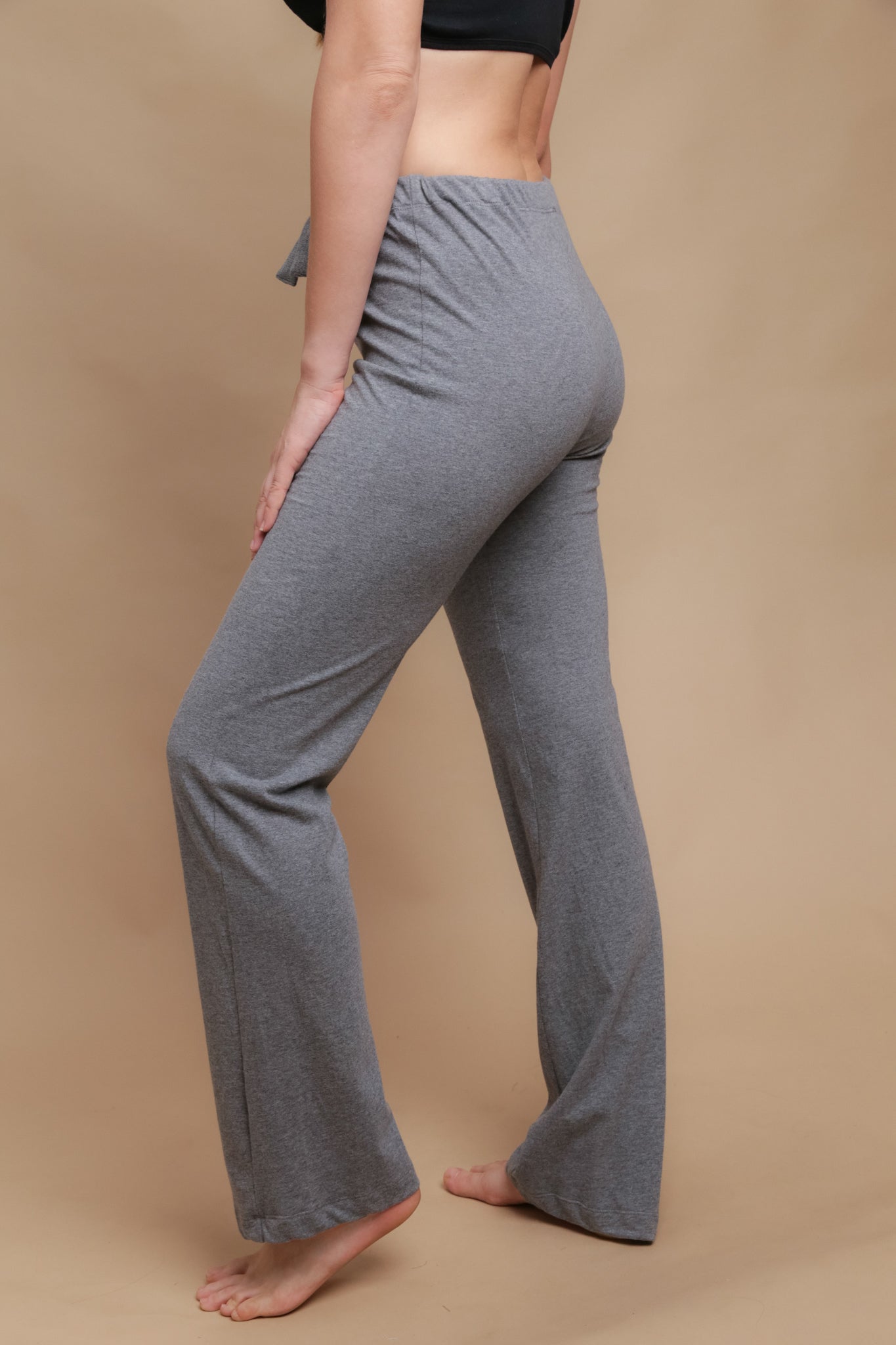 Organic Cotton Women's Drawstring Lounge Pants ( Melange Grey ) – Cottonique  - Allergy-free Apparel
