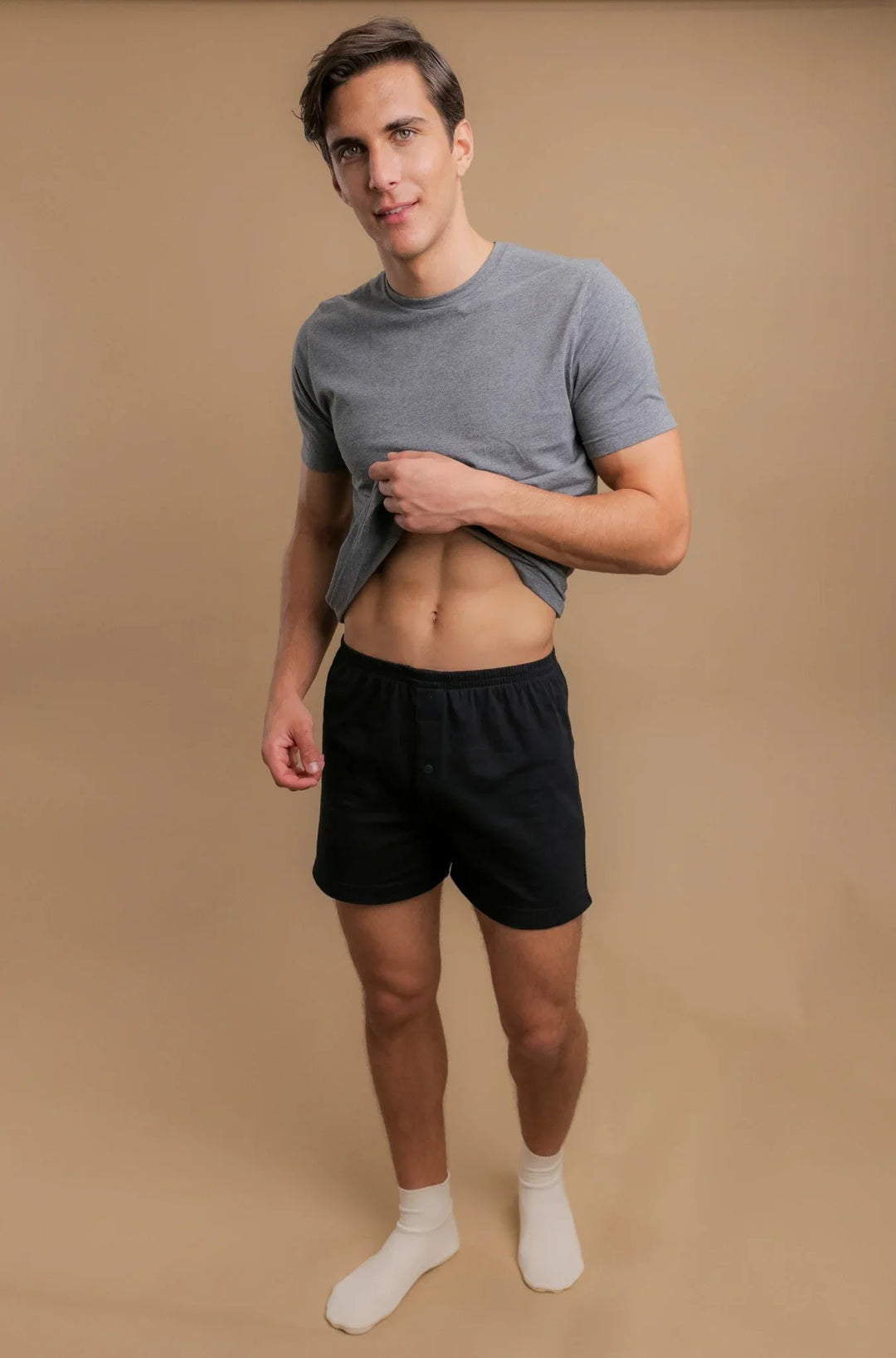 Men's Elasticized Loose Boxer Shorts