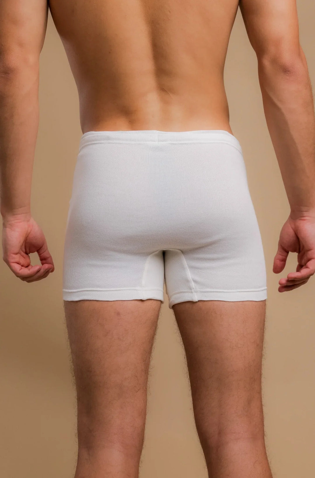 Men's Rib Drawstring Boxer Brief with Fly