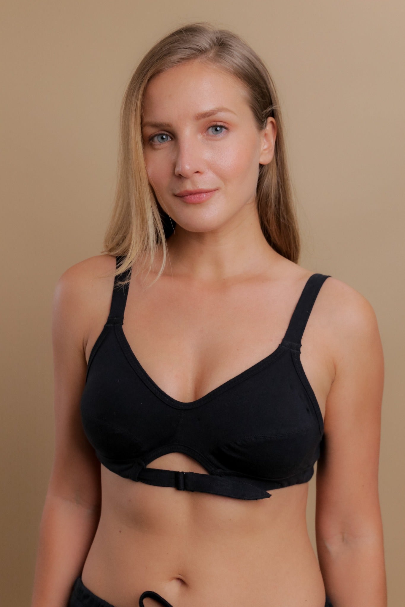 Cottonique Women's Hypoallergenic Slimfit Pullover Bra Made from 100%  Organic Cotton (4, Natural) at  Women's Clothing store