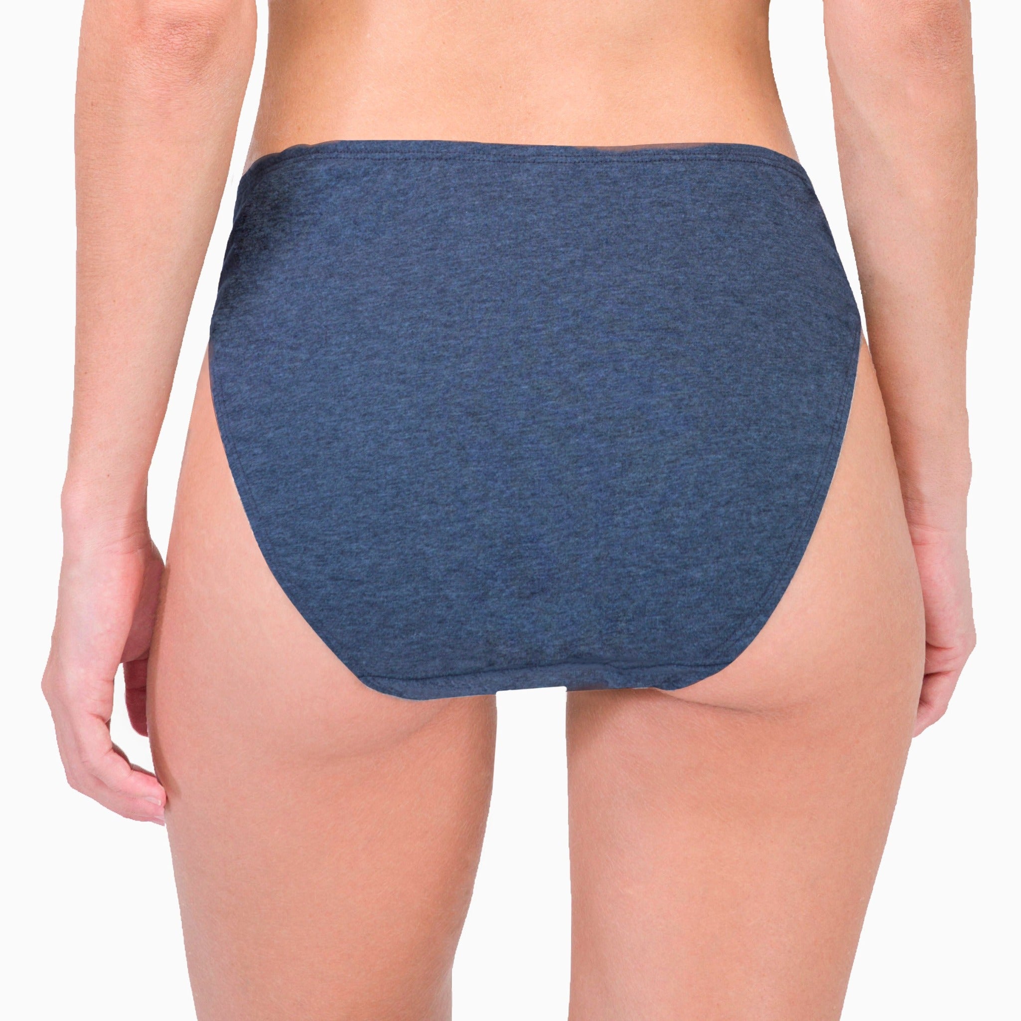 Allergy-free Women's Low-rise Contoured Brief ( 2/pack  Melange Brown ) –  Cottonique - Allergy-free Apparel
