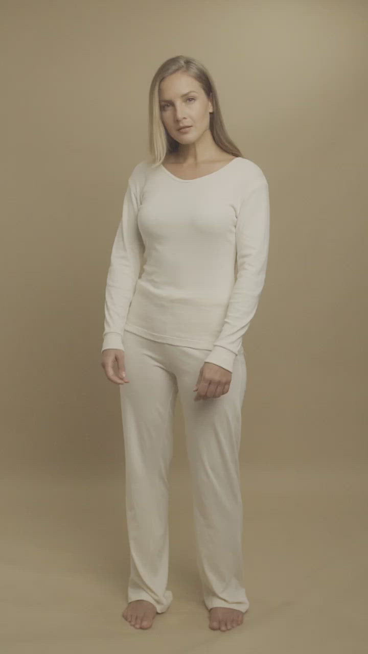 Women's Long Sleeve Ribbed Tee